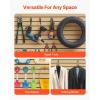VEVOR Slat Wall Paneling, 4 x 4 ft, PVC Garage Slatwall with Modular Design, Black Slat Wall Easy-to-Install Adjustable Slatwall Panel with Coupling Structure & DIY Cutting, Fits for Storage & Display(Yellow)