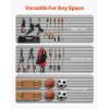 VEVOR Slat Wall Paneling, 8 x 4 ft, PVC Garage Slatwall without Accessories, Black Slat Wall Easy-to-Install Adjustable Slatwall Panel with Coupling Structure & DIY Cutting, Fits for Storage & Display(Gray)