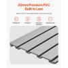 VEVOR Slat Wall Paneling, 8 x 4 ft, PVC Garage Slatwall without Accessories, Black Slat Wall Easy-to-Install Adjustable Slatwall Panel with Coupling Structure & DIY Cutting, Fits for Storage & Display(Gray)