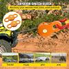 VEVOR Snatch Block Pulley (33,000LBS WLL), Pulley System for Synthetic Rope Or Steel Cable, Change The Direction, Create Mechanical Advantage, Ideal for Truck, Tractor, ATV & UTV, 1 Pack, Orange(yellow)