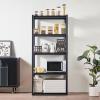 VEVOR Storage Shelves, 3000 lbs, 5 Tier Garage Storage Shelving, 18″ D x 48″ W x 78″ H Adjustable Metal Shelves for Garage Shelves Utility Rack Shelf, Ideal for Kitchen, Warehouse, Basement, Black(18″ D x 32″ W x 72″ H)