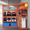 VEVOR Storage Shelves, 3000 lbs, 5 Tier Heavy Duty Garage Shelving, 24″ D x 48″ W x 72″ H Adjustable Metal Shelves for Industrial Shelving Unit Utility Shelf, for Kitchen, Warehouse, Basement, Black(Orange)