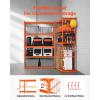 VEVOR Storage Shelves, 3000 lbs, 5 Tier Heavy Duty Garage Shelving, 24″ D x 48″ W x 72″ H Adjustable Metal Shelves for Industrial Shelving Unit Utility Shelf, for Kitchen, Warehouse, Basement, Black(Orange)