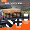 VEVOR Tailgate Net for Truck Bed, 54 in x 18 in, Cargo Net Durable with 4 Adjustable Buckle Straps, Cross-Reinforced Design, Extendable & Durable, Suitable for Truck, Trailer, Pickup, Boat, Jeep, SUV(60 in x 18 in)
