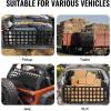 VEVOR Tailgate Net for Truck Bed, 54 in x 18 in, Cargo Net Durable with 4 Adjustable Buckle Straps, Cross-Reinforced Design, Extendable & Durable, Suitable for Truck, Trailer, Pickup, Boat, Jeep, SUV(60 in x 18 in)
