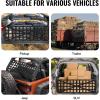VEVOR Tailgate Net for Truck Bed, 54 in x 18 in, Cargo Net Durable with 4 Adjustable Buckle Straps, Cross-Reinforced Design, Extendable & Durable, Suitable for Truck, Trailer, Pickup, Boat, Jeep, SUV(54 in x 18 in)
