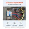 VEVOR Temporary Power Outlet Panel, Weatherproof RV Electrical Breaker Box with 20/30/50 Amp Receptacle Installed, Prewired Circuit NEMA 14-50R/NEMA TT-30R / 20A GFCI for RV Camper Trailer Motorhome(50+30+20 Amp)