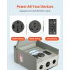 VEVOR Temporary Power Outlet Panel, Weatherproof RV Electrical Breaker Box with 20/30/50 Amp Receptacle Installed, Prewired Circuit NEMA 14-50R/NEMA TT-30R / 20A GFCI for RV Camper Trailer Motorhome(50+30+20 Amp)