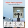 VEVOR Temporary Power Outlet Panel, Weatherproof RV Electrical Breaker Box with 20/30/50 Amp Receptacle Installed, Prewired Circuit NEMA 14-50R/NEMA TT-30R / 20A GFCI for RV Camper Trailer Motorhome(50+30+20 Amp)