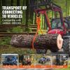 VEVOR Timber Claw Hook, 28 inch 4 Claw Log Grapple Logging Tongs, Swivel Steel Log Lifting Tongs 31″ Max Opening, Eagle Claws with 2205LBS/1000kg Loading Capacity for Tractors, ATVs, Trucks, Forklifts(32in-O-Ring)
