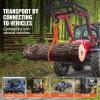 VEVOR Timber Claw Hook, 28 inch 4 Claw Log Grapple Logging Tongs, Swivel Steel Log Lifting Tongs 31″ Max Opening, Eagle Claws with 2205LBS/1000kg Loading Capacity for Tractors, ATVs, Trucks, Forklifts(18in-O-Ring)