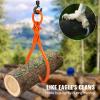VEVOR Timber Claw Hook, 28 inch 4 Claw Log Grapple Logging Tongs, Swivel Steel Log Lifting Tongs 31″ Max Opening, Eagle Claws with 2205LBS/1000kg Loading Capacity for Tractors, ATVs, Trucks, Forklifts(18in-O-Ring)