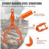 VEVOR Timber Claw Hook, 28 inch 4 Claw Log Grapple Logging Tongs, Swivel Steel Log Lifting Tongs 31″ Max Opening, Eagle Claws with 2205LBS/1000kg Loading Capacity for Tractors, ATVs, Trucks, Forklifts(36in-Swivel)