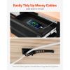 VEVOR Under Desk Lockable Slide Out Drawer, 13 inch Under Desk Pull-out Drawer for Sit Stand Workstation, Secure Under Counter Drawers for Home Office Storage Organizer, Black(16inch Double)