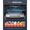 VEVOR Vacuum Sealer Machine, 95Kpa 350W Powerful Dual Pump and Dual Sealing, Dry and Moist Food Storage, Automatic and Manual Air Sealing System with Built-in Cutter, with Seal Bag and External Hose(80KPA)