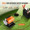 VEVOR Water Transfer Pump 12V, Battery Powered Utility Pump 360 GPH, 1/10HP Portable Electric Water Pump with Switch, 6 ft Suction Hose Kit, For Water Removal, Nonsubmersible(12V DC + Switch)