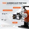 VEVOR Water Transfer Pump 12V, Battery Powered Utility Pump 360 GPH, 1/10HP Portable Electric Water Pump with Switch, 6 ft Suction Hose Kit, For Water Removal, Nonsubmersible(115V　AC)