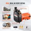VEVOR Water Transfer Pump 12V, Battery Powered Utility Pump 360 GPH, 1/10HP Portable Electric Water Pump with Switch, 6 ft Suction Hose Kit, For Water Removal, Nonsubmersible(115V AC Cast Iron)