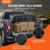 VEVOR Waterproof Cargo Net, 96 in x 81 in, Heavy Duty Truck Cargo Net-(WLL) 700lbs, 4 Adjustable Straps with Carabiners & S-Hooks, Truck Bed Cover for Trailer, Pickup, Boat, Jeep, SUV 6.75′ x 8′(Waterproof)