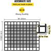 VEVOR Waterproof Cargo Net, 96 in x 81 in, Heavy Duty Truck Cargo Net-(WLL) 700lbs, 4 Adjustable Straps with Carabiners & S-Hooks, Truck Bed Cover for Trailer, Pickup, Boat, Jeep, SUV 6.75′ x 8′(PP)