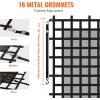VEVOR Waterproof Cargo Net, 96 in x 81 in, Heavy Duty Truck Cargo Net-(WLL) 700lbs, 4 Adjustable Straps with Carabiners & S-Hooks, Truck Bed Cover for Trailer, Pickup, Boat, Jeep, SUV 6.75′ x 8′(Polyester)