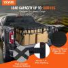 VEVOR Waterproof Cargo Net, 96 in x 81 in, Heavy Duty Truck Cargo Net-(WLL) 700lbs, 4 Adjustable Straps with Carabiners & S-Hooks, Truck Bed Cover for Trailer, Pickup, Boat, Jeep, SUV 6.75′ x 8′(Polyester)