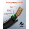 VEVOR Welder Extension Cord 30 Amp 50 Feet, NEMA 6-50 Plug 10/3 AWG 3 Prong 250V 7500W Heavy Duty Welding Cable for MIG, Lincoln, Plasma, Miller, TIG(6 AWG)