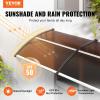 VEVOR Window Door Awning Canopy 40″ x 40″, UPF 50+ Polycarbonate Entry Door Outdoor Window Awning Exterior, Front Door Overhang Awning for Sun Shutter, UV, Rain, Snow Protection, Hollow Sheet