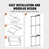 VEVOR Window Door Canopy 40″ x 40″, UPF 50+ Polycarbonate for Door Canopy Exterior, Entry Door, Front Door Overhang for Rain Snow Sunlight Protection Hollow Sheet(Clear Board & Black Bracket)