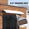 VEVOR Window Door Canopy 40″ x 40″, UPF 50+ Polycarbonate for Door Canopy Exterior, Entry Door, Front Door Overhang for Rain Snow Sunlight Protection Hollow Sheet(Clear Board & Black Bracket)