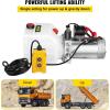Vevor Hydraulic Pump 15 Quart Hydraulic Motor Hydraulic Lift Single Phase Car Lift 3450 RPM Dump Trailer 208-230 Volt Portable Car Lift 2 Horsepower Auto Lift Vehicle Lift Portable Power Press(4 Quart (Plastic))