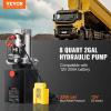 Vevor Hydraulic Pump 15 Quart Hydraulic Motor Hydraulic Lift Single Phase Car Lift 3450 RPM Dump Trailer 208-230 Volt Portable Car Lift 2 Horsepower Auto Lift Vehicle Lift Portable Power Press(8 Quart)