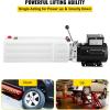 Vevor Hydraulic Pump 15 Quart Hydraulic Motor Hydraulic Lift Single Phase Car Lift 3450 RPM Dump Trailer 208-230 Volt Portable Car Lift 2 Horsepower Auto Lift Vehicle Lift Portable Power Press(6 Quart)