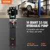 Vevor Hydraulic Pump 15 Quart Hydraulic Motor Hydraulic Lift Single Phase Car Lift 3450 RPM Dump Trailer 208-230 Volt Portable Car Lift 2 Horsepower Auto Lift Vehicle Lift Portable Power Press(14 Quart)
