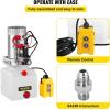 Vevor Hydraulic Pump 15 Quart Hydraulic Motor Hydraulic Lift Single Phase Car Lift 3450 RPM Dump Trailer 208-230 Volt Portable Car Lift 2 Horsepower Auto Lift Vehicle Lift Portable Power Press(4 Quart (Plastic))