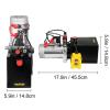 Vevor Hydraulic Pump 4 Quart Double Acting for Dump Trailer Car Lifting(4 Quart)