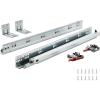 VEVOR 10 Pairs 21 Inch of 15 18 21 Inch Soft Close Bottom Mount Drawer Slides, Heavy Duty Ball Bearing Full Extension Steel Track, Noiseless Guide Glides Cabinet Kitchen Runners with Locking, 100 Lbs(10 Pairs)