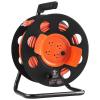 VEVOR 100FT Retractable Extension Cord Reel, with 4 Outlets and Dust Cover, Heavy Duty 12AWG SJTOW Power Cord, Portable Handle and Safety Overload Circuit Breaker, for Outdoor Indoor Toolshed Garage(100FT 12AWG)