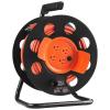 VEVOR 100FT Retractable Extension Cord Reel, with 4 Outlets and Dust Cover, Heavy Duty 12AWG SJTOW Power Cord, Portable Handle and Safety Overload Circuit Breaker, for Outdoor Indoor Toolshed Garage(14AWG)