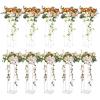 VEVOR 10PCS 23.6inch High Wedding Flower Stand, With Acrylic Laminate,Acrylic Vase Column Geometric Centerpiece Stands, Floral Display Rack for T-Stage Events Reception, Party Decoration Home
