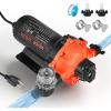 VEVOR 12V Diaphragm Pump, 1.8 GPM (6.81 L/min), 3-Chamber 12 Volt DC Water Pump with Automatic Pressure Switch 40-100 PSI Adjustable, 60 PSI, 1/2” MNPT Port, for RV Yacht Food Truck Camper Marine(110V  5-Chamber  5.0GPM  60PSI)