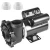 VEVOR 2 Speed SPA Pump, 48-Frame, AC 110-120V Hot Tub SPA Pump, 1.5 HP / 150 GPM / 42.65 ft High Speed or 0.46 HP / 70 GPM / 9.18 ft Low Speed, 2” Port 90° Rotational Interface for Hot Tub(1.5 HP)