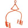 VEVOR 24in Stone Lifting Tongs, 2 Serrated Claw Rock Tongs, Heavy Duty Steel Log Tongs, 1100LBS Lifting Capacity, Rock Log Grapple, Easy Chain Hook up Tongs for Stone Blocks Boluder Marble(Rock Tongs)