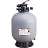 VEVOR 25033BX 19-inch, Up to 45 GPM Flow Rate, Above Inground Swimming Pool Sand System with 7-Way Multi-Port Valve, Filter, Backwash, Rinse, Recirculate, Waste, Winter, Closed Functions, Gray(24 inch)