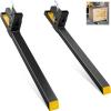 VEVOR 43″ Clamp on Pallet Forks, 2000lbs Capacity Tractor Bucket Forks, Heavy Duty Quick Attach Pallet Fork for Bucket Tractor Loader Skid Steer(60″-4000 lbs without Stabilizer Bar)