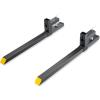 VEVOR 43″ Clamp on Pallet Forks, 2000lbs Capacity Tractor Bucket Forks, Heavy Duty Quick Attach Pallet Fork for Bucket Tractor Loader Skid Steer(without Stabilizer Bar)