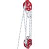 VEVOR 4400 lbs Breaking Strength 100 FT Rope Pulley Hoist, 5:1 Lifting Power Heavy Duty Pulley System with 2pcs Soft Loops, Metal Wheels Bearing Structure, Block and Tackle for Lifting Heavy Objects(1/2″ x 150′)