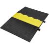 VEVOR 5 Channel Rubber Cable Protector Ramp, Heavy Duty 22000 lbs/axle Capacity Wire Hose Cord Cover Ramp, ADA Compliant Driveway Road Hump, Traffic Speed Bump w/Flip-Open Top Cover(5 Channel-1PC)
