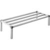 VEVOR Aluminum Dunnage Rack, 48” x 14” Commercial Food Floor Rack, 8” Off the Floor, 1000 lbs Capacity All-Welded Aluminum Storage, for Storage in Restaurants, Kitchens, Garages and Vehicles(48” x 20”x 12”)