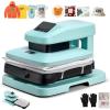 VEVOR Auto Heat Press Machine, 15 x 15 inch, T-Shirt Press Machine with Auto Release and Adjustable Pressure, Digital Display, Rapid Heating, for Sublimation, Vinyl, Heat Transfer Projects, Green(Heat Press-Green)